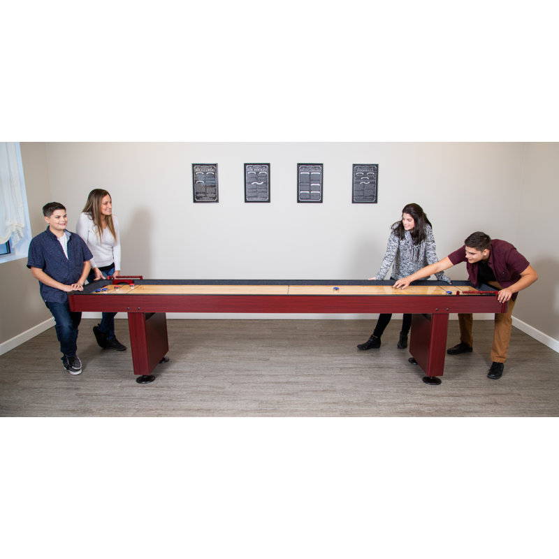 Hathaway Games Shuffleboard Game Rules Framed On Wood Textual Art